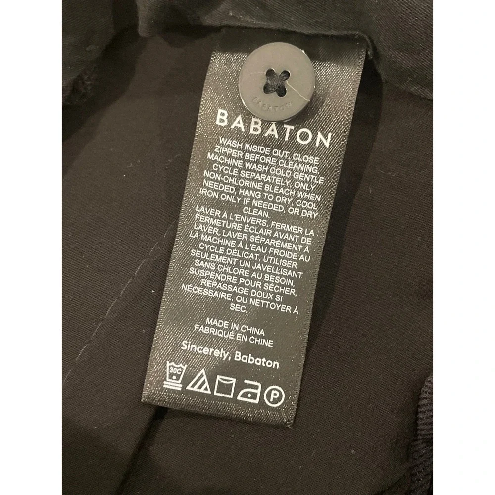 Babaton Aritzia Pinstripe‎ Wide Leg Pleated Trousers Black White Size 00 Cropped